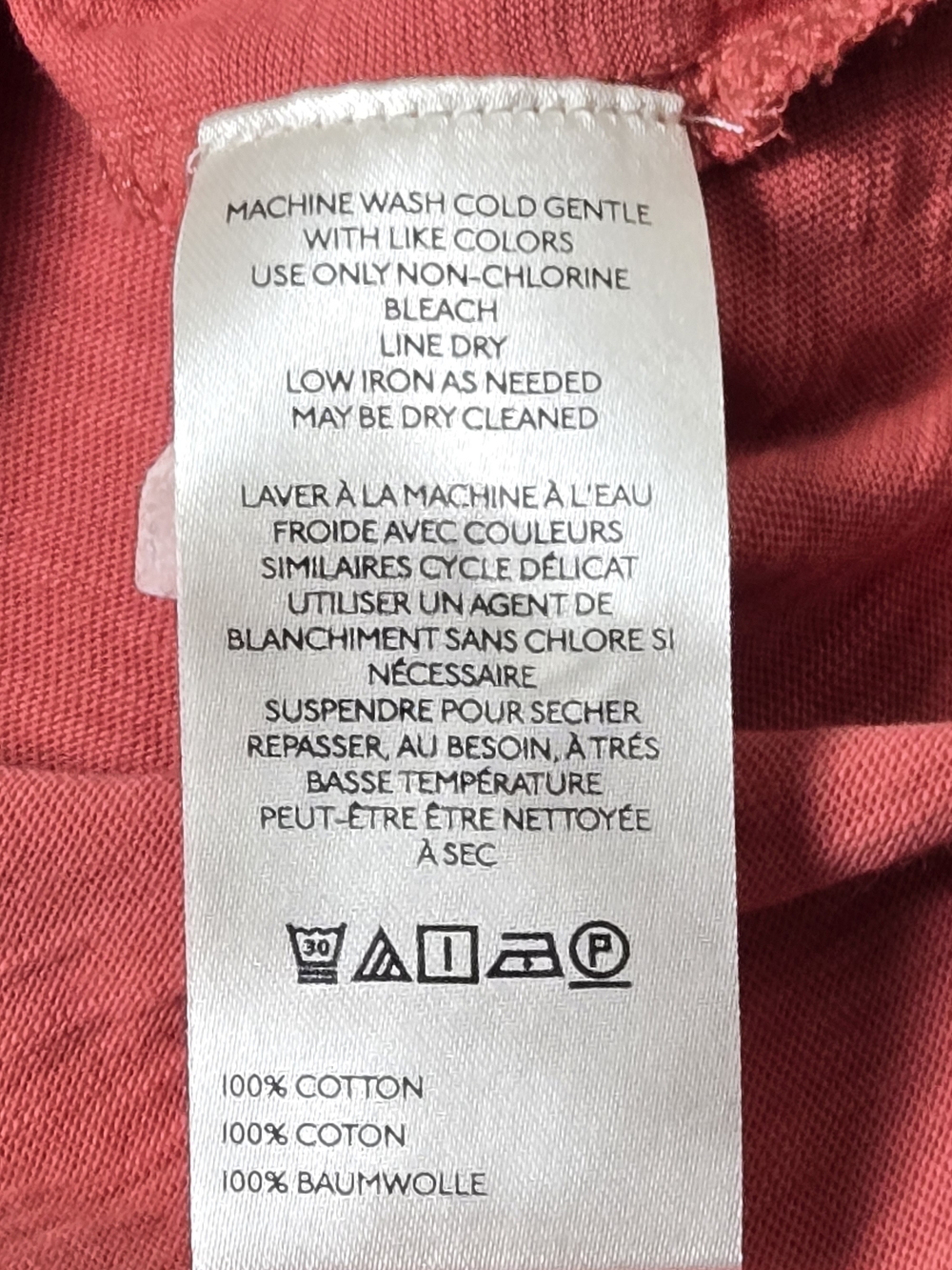Anthropologie Pilcro Crew-Neck Smocked Ruched Top Rose Pink Rust XL - Picture 11 of 11